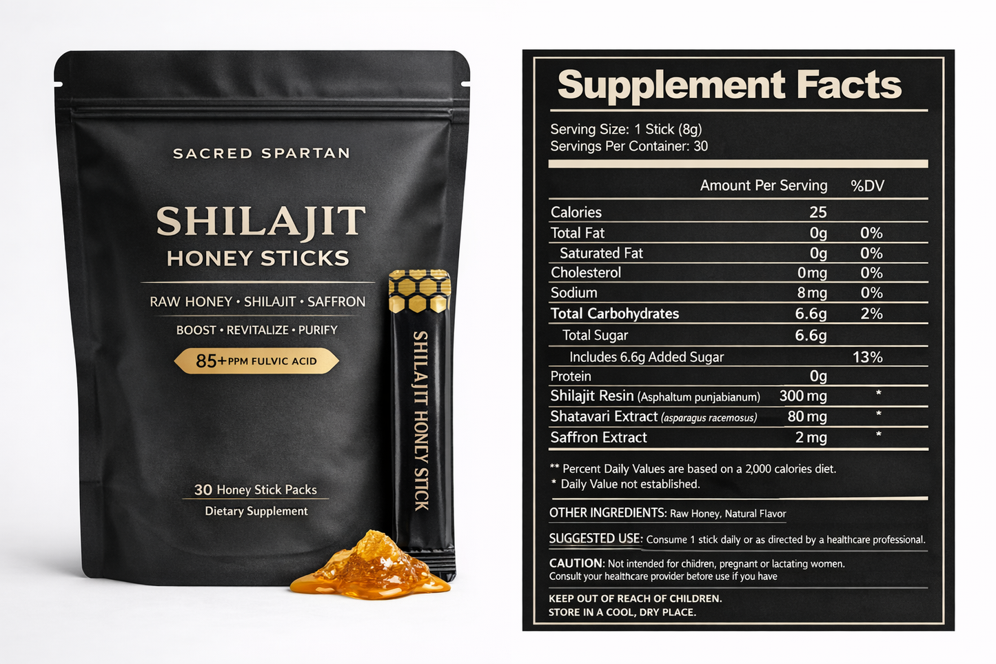 Sacred Spartan Honey Packets